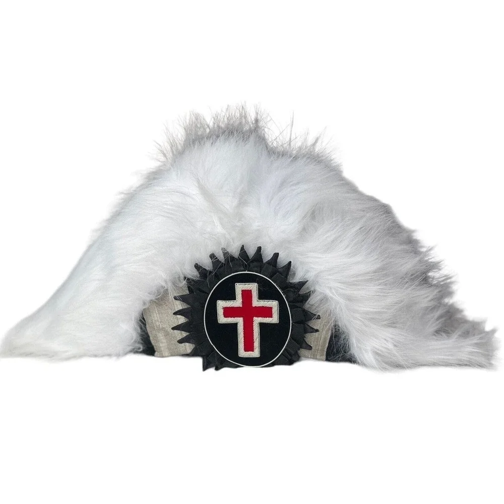 Sir Knights Templar Masonic Templer Outfit Hat Shoulder Boards Sword Belt Case‌‌ - Picture 4 of 16